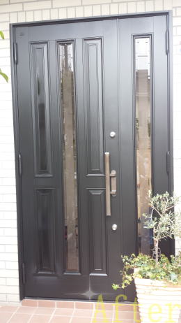 アルミ製玄関ドア塗装例06-02