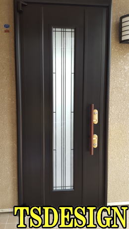 アルミ製玄関ドア塗装16-02