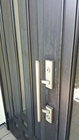 アルミ製玄関ドア塗装17-01