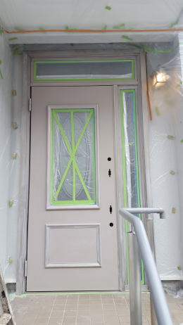 リクシル　アルミ製 玄関ドア　リシェント2　ホワイト（25-90Ａ）塗装21-03