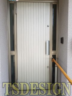 アルミ製 玄関ドア塗装26-02