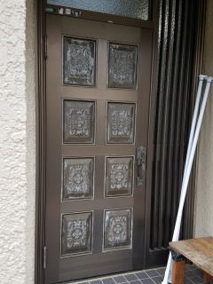 新日軽　玄関ドア塗装32-1