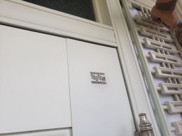 トステム玄関ドア塗装例46-03ドア塗装