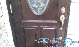 木製玄関ドア塗装修理　塗装例55-2