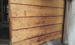 木製玄関ドア塗装修理　塗装例60-3