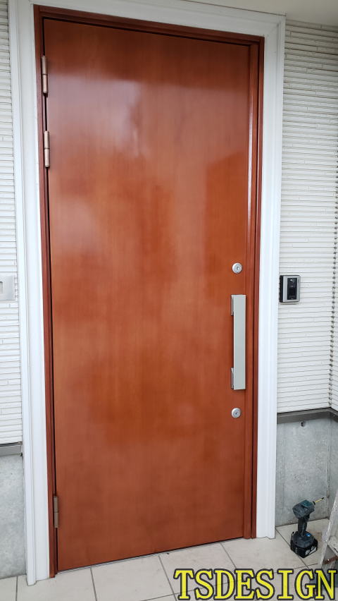 玄関ドア塗装342-04