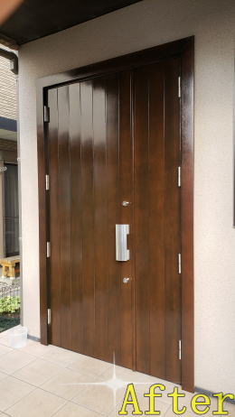 玄関ドア塗装346-02