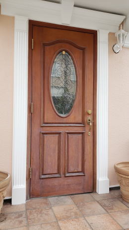 玄関ドア塗装348-01