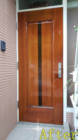 玄関ドア塗装350-02