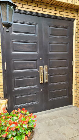 玄関ドア塗装351-01
