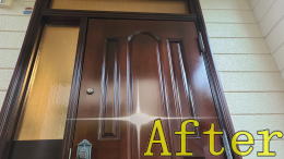 玄関ドア塗装354-04