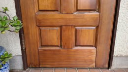 木製玄関ドア塗装385-03