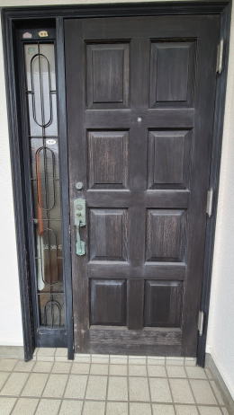 木製玄関ドア塗装横浜市港南区388-01