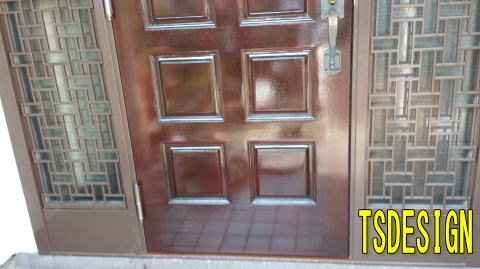 玄関ドア塗装　ＵＶカット塗装　103-5
