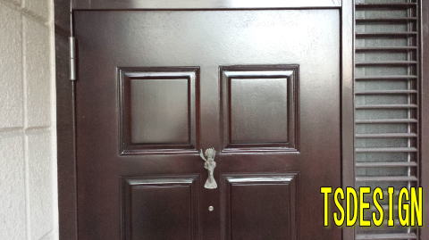 玄関ドア塗装　ＵＶカット塗装　105-7