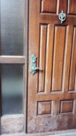 ヤマハ玄関ドア塗装　ＵＶカット塗装　106-1