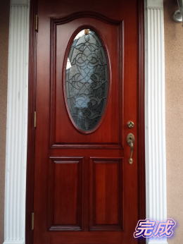 玄関ドア　塗装80-2