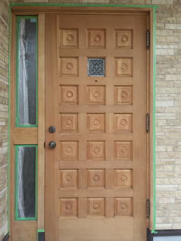 玄関ドア　塗装　87-8