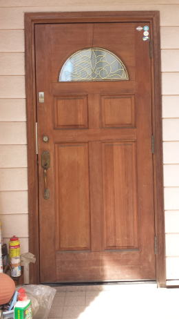 玄関ドア　塗装　88-1