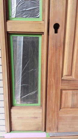 ヤマハ玄関ドア塗装　ＵＶカット塗装　106-5