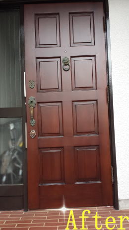玄関ドア塗装111-2