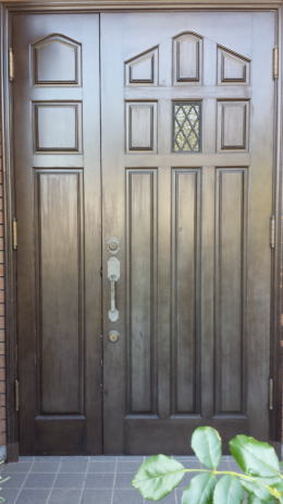 玄関ドア塗装126-1