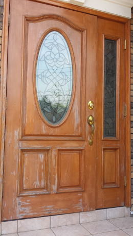 輸入玄関ドア塗装127-1