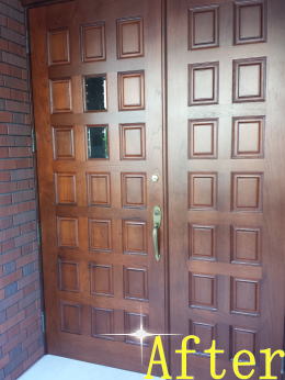玄関ドア塗装131-2