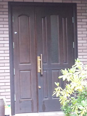 玄関ドア塗装134-1