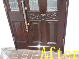 玄関ドア塗装136-4