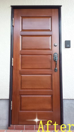 玄関ドア塗装145-02