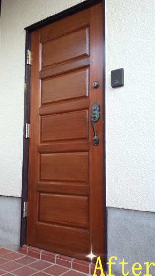 玄関ドア塗装145-05