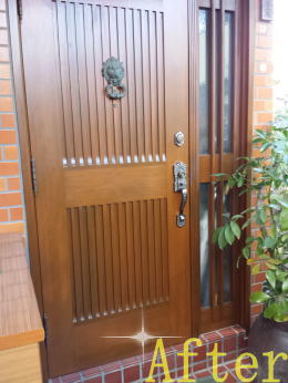 木製玄関ドア東京都施工例158-2