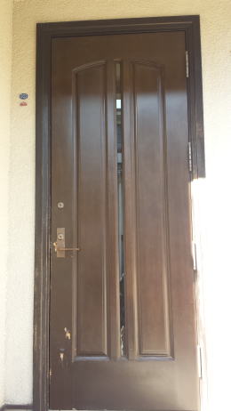 木製玄関ドアの塗装例160-1