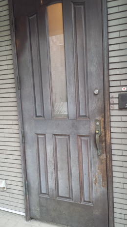 木製玄関ドアの塗装例161-1