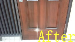 木製玄関ドアの塗装例162-4