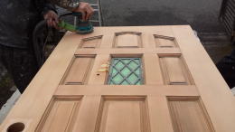 木製玄関ドアの塗装例164-3