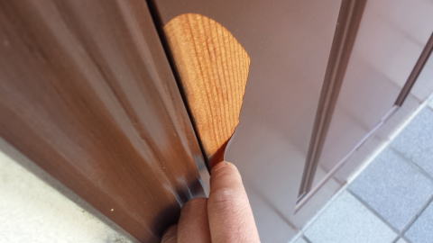 木製玄関ドアの塗装例165-1