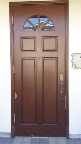 木製玄関ドアの塗装例165-2