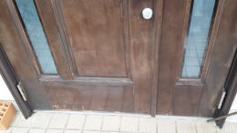 鎌倉市木製玄関ドアの塗装例168-3
