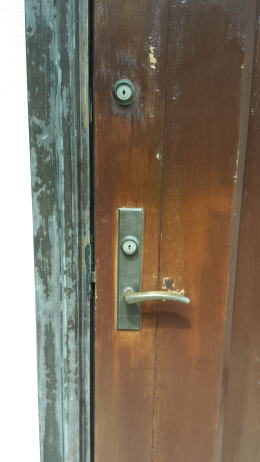 木製玄関ドアの塗装写真176-1