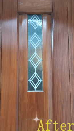 木製玄関ドアの塗装写真176-4