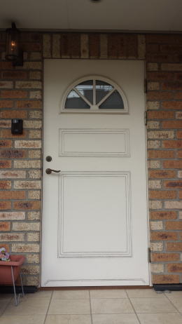 木製玄関ドアの塗装写真177-1