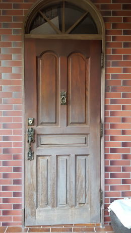 玄関ドア塗装202-01
