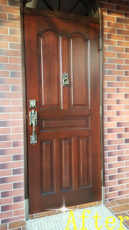 玄関ドア塗装202-02