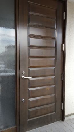 木製玄関ドア塗装横浜市ティーエスデザイン205-01