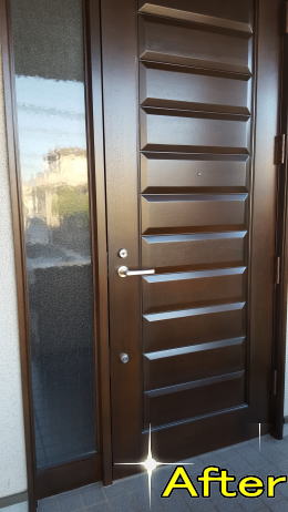 木製玄関ドア塗装横浜市ティーエスデザイン205-02