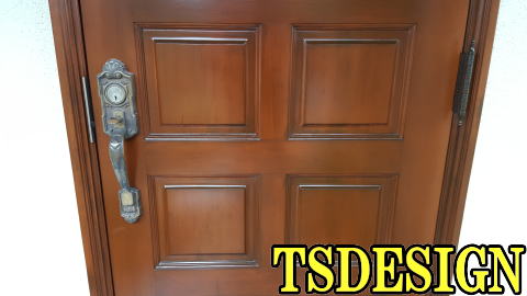 玄関ドアの塗装/横浜市211-5