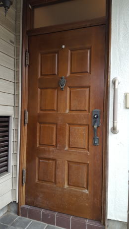 木製玄関ドア塗装224-01