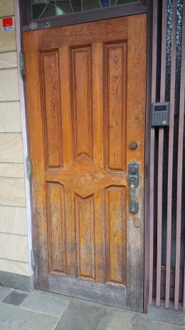 木製玄関ドア塗装226-01